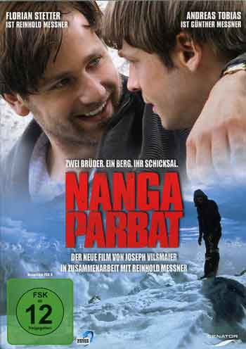 
Florian Stetter as Reinhold Messner and Andreas Tobias as Gunther Messner, Reinhold Messner On Nanga Parbat Summit After Solo Ascent August 9, 1978 - Nanga Parbat: Zwei Bruder. Ein Berg. Ihr Schicksal. DVD Cover
